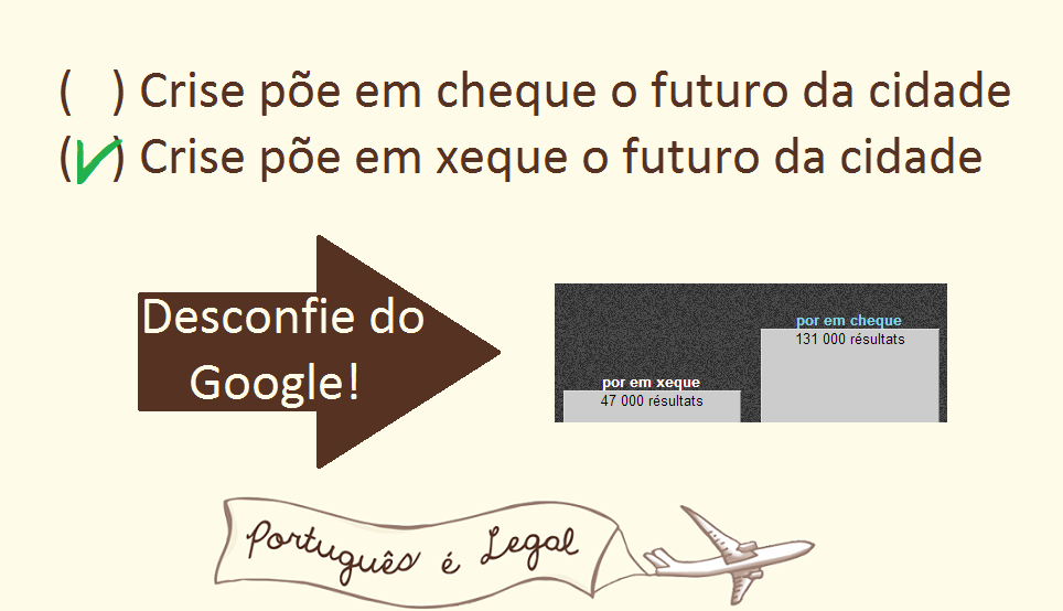 Pôr em xeque ou pôr em cheque?